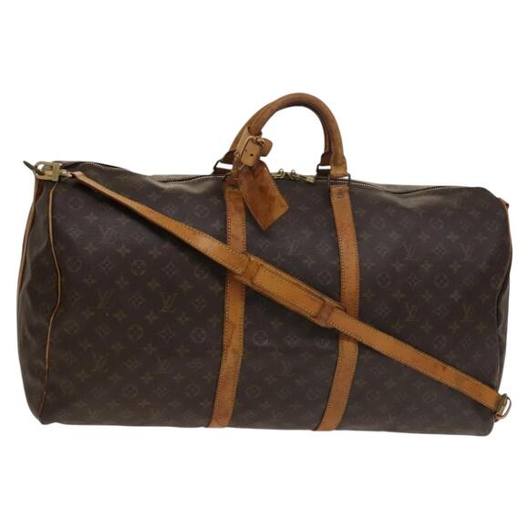 LOUIS VUITTON Monogram Keepall Bandouliere 60 Boston Bag M41412 - Picture 1 of 16